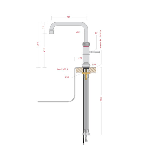 Quooker Wasserhahn Classic Fusion Square – Bild 2