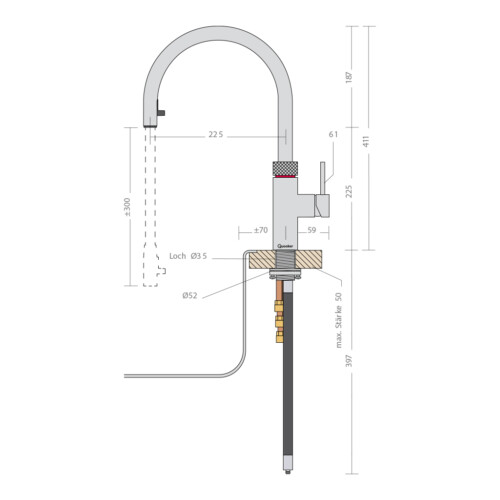 Quooker Wasserhahn Flex – Bild 2