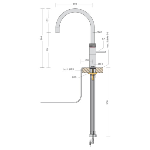 Quooker Wasserhahn Fusion Round – Bild 2