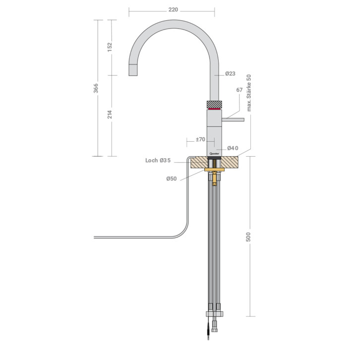 Quooker Wasserhahn Fusion Round – Bild 2