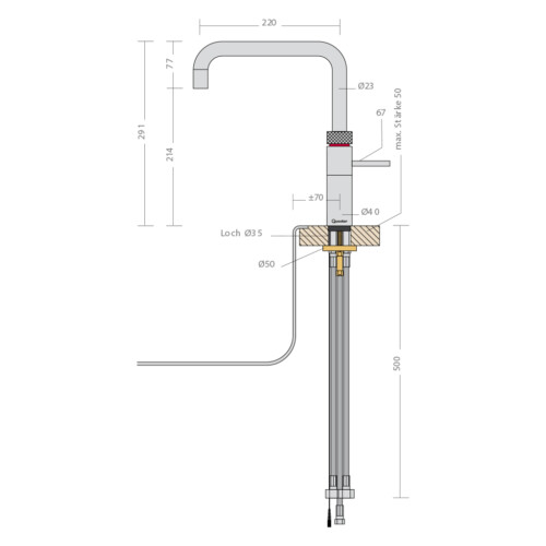 Quooker Wasserhahn Fusion Square – Bild 2
