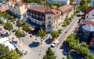 Drohnenaufnahme des Kühlungsborner Brauhaus im Ostseebad Kühlungsborn. Ein langjähriger Kunde von New Gastroline.