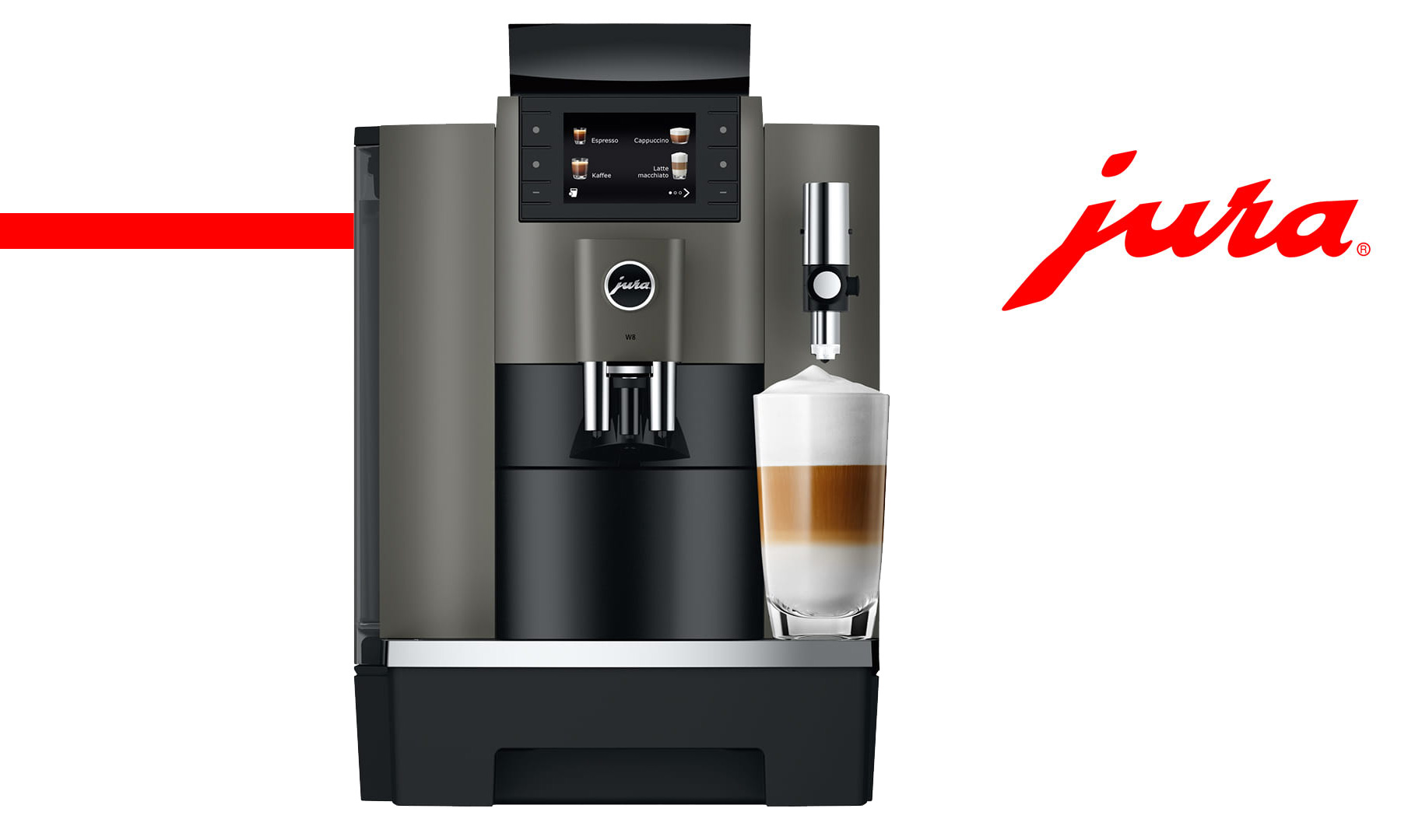 JURA W8 Dark Inox Kaffeevollautomat