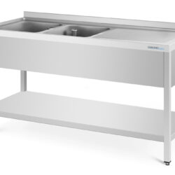 CHROMOnorm Spültisch mit 2 Becken